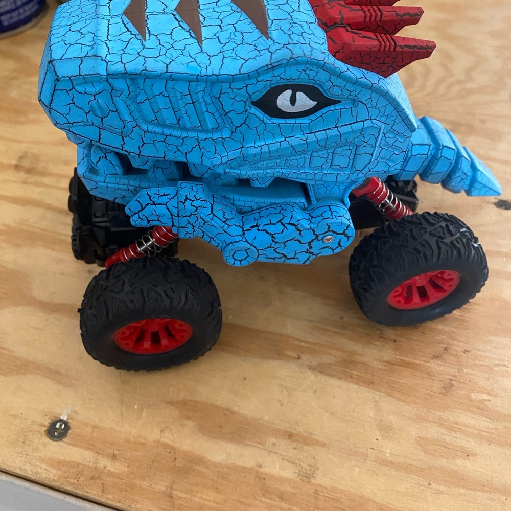 Blue Dinosaur Monster Truck Toy